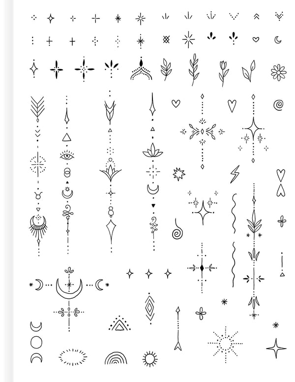 Tattoo Activity Book - Delicate Designs