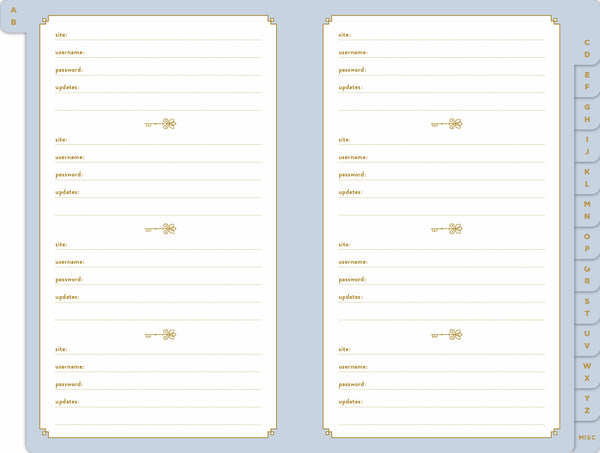 Password Keeper Journal