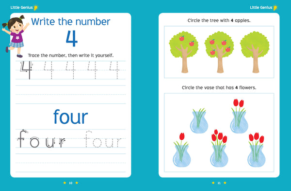 Little Genius Write and Wipe Bind Up - Numbers