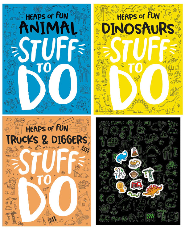 Heaps of Fun Super-Charged Stuff to Do - Bubble Sticker Activity Case