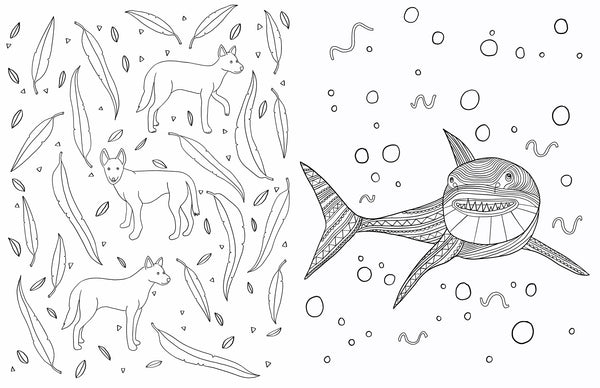 Gem Sticker Colouring Book - Australian Animals