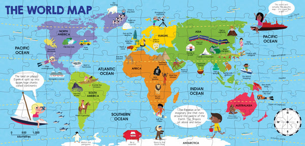 Factivity - Book & Puzzle - Explore the World