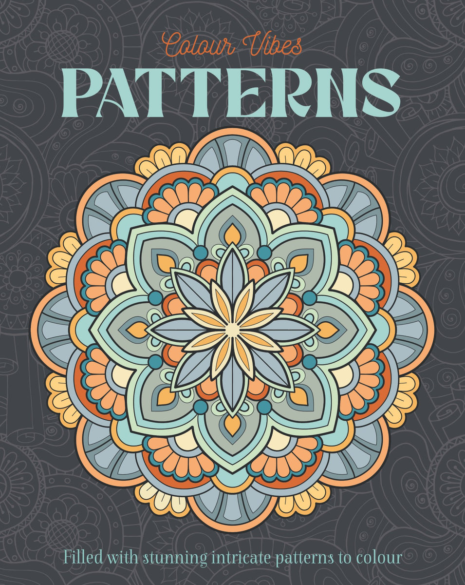 Colour Vibes - Adult Colouring Book - Patterns