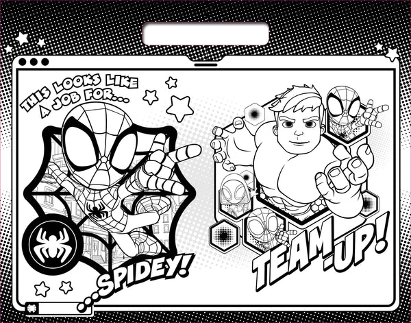 Spidey and His Amazing Friends - Giant Activity Pad - Glow Webs Glow!
