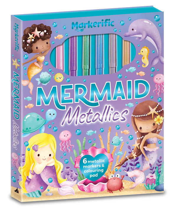 Markerific - Activity Folder - Mermaid Metallics