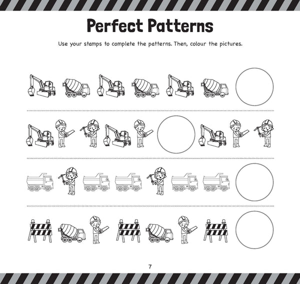 Stamp & Doodle - Trucks & Diggers