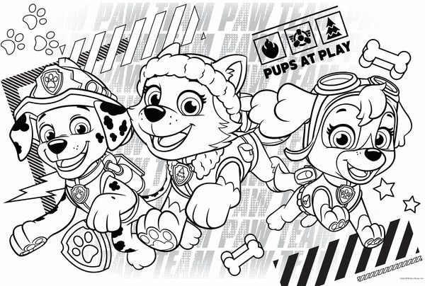 PAW Patrol - Giant Poster Colouring