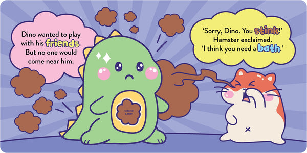 Scratch & Sniff Board Book - The Stinky Dinosaur