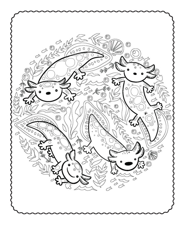 Markerific - Activity Folder - Axolotl Buddies