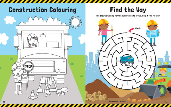 Trucks & Diggers - Puffy Sticker Book