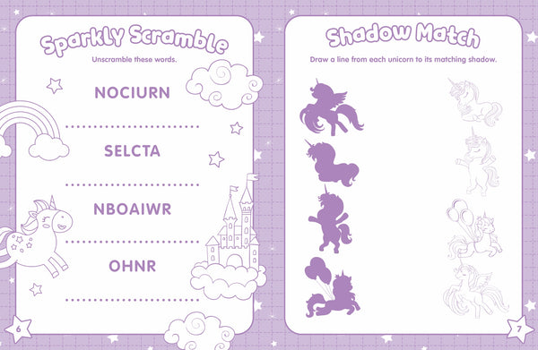 Metallic Bubble Sticker Activity Book - Unicorn