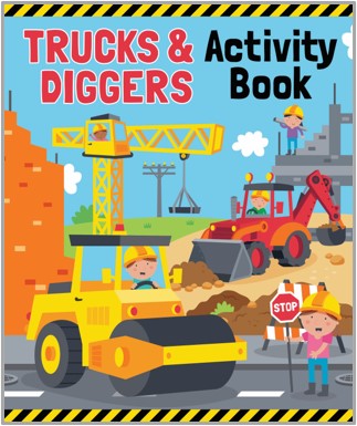 Trucks & Diggers - Book & Puzzle