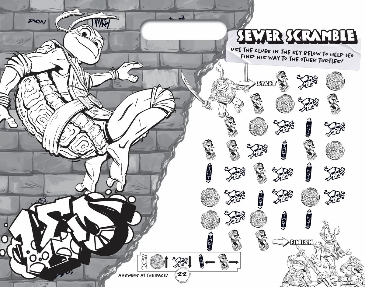 TMNT Mutant Mayhem - Giant Activity Pad – Lake Press