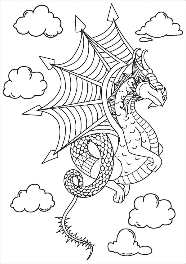 Mindful Colouring - Dragon Tales