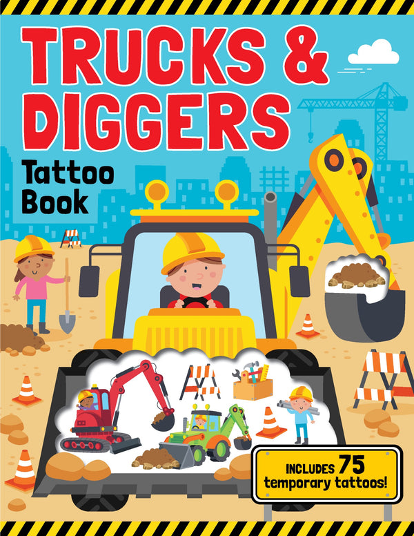 Trucks & Diggers - Tattoo Activity Book