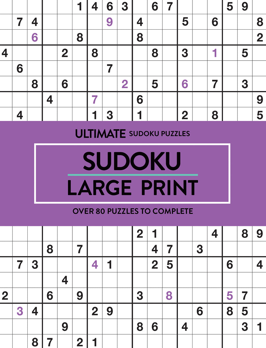 Large Print Puzzle Book - Sudoku