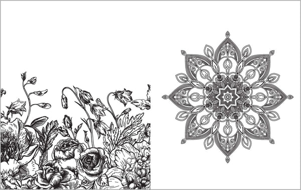 Colour Vibes - Adult Colouring Book - Botanical
