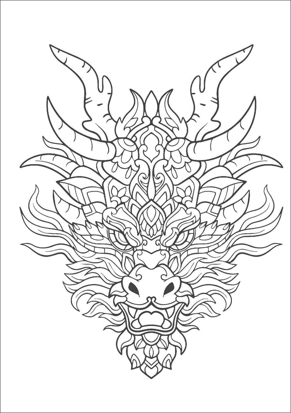 Mindful Colouring - Dragon Tales