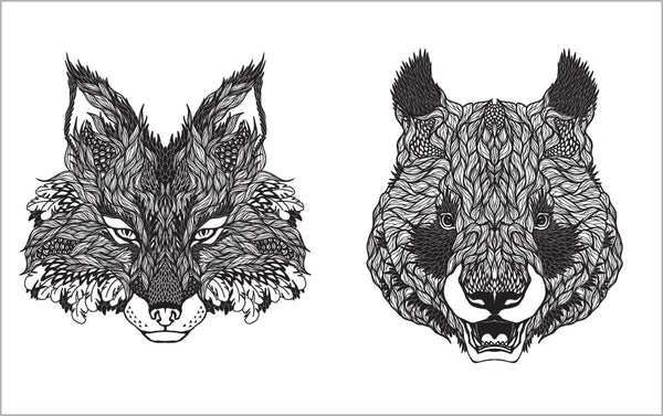 Colour Vibes - Adult Colouring Book - Nature
