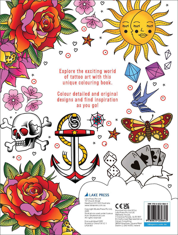 Mindful Colouring - Tattoo Design