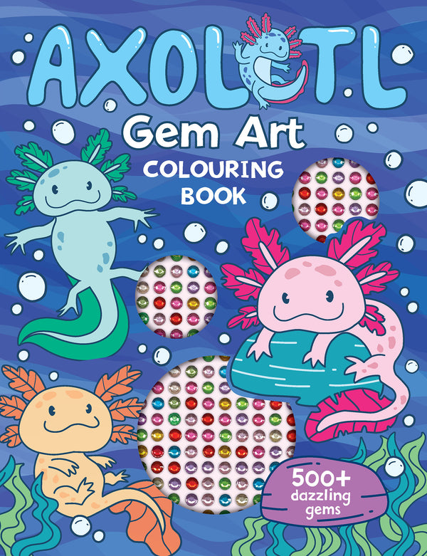 Gem Art Colouring Book - Axolotl