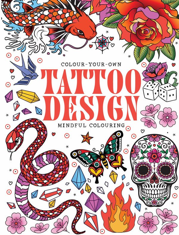 Mindful Colouring - Tattoo Design