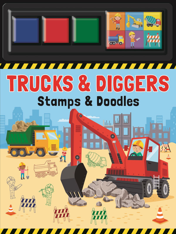 Stamp & Doodle - Trucks & Diggers