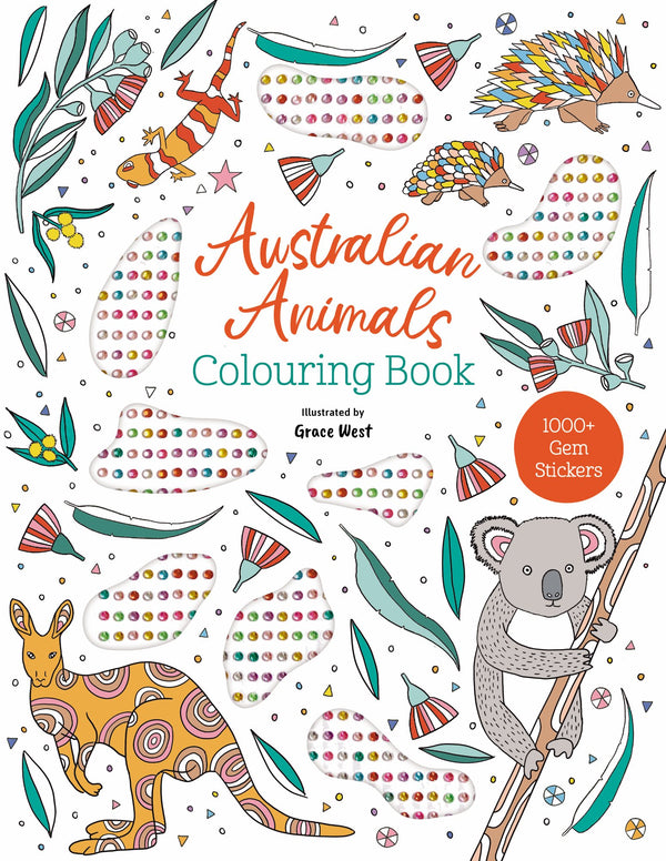 Gem Sticker Colouring Book - Australian Animals