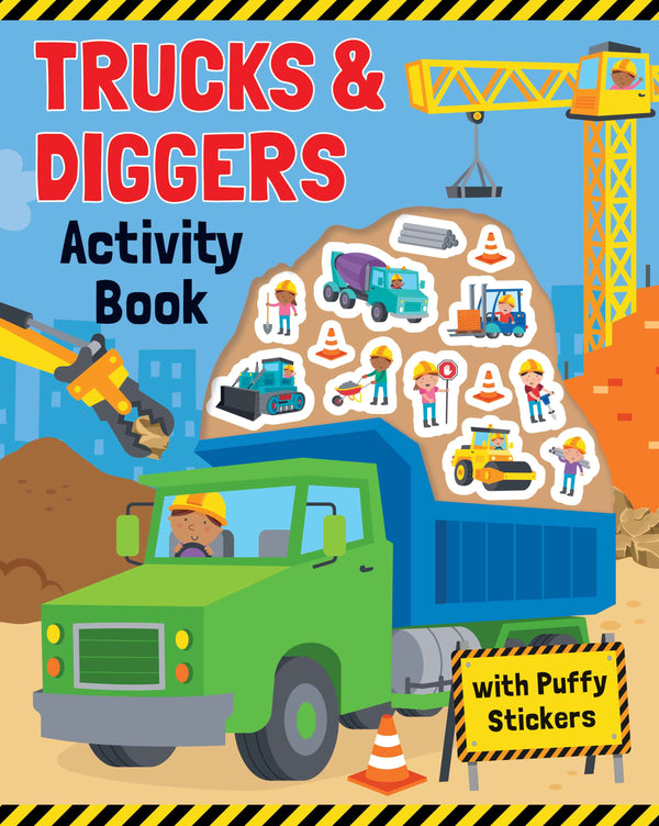 Trucks & Diggers - Puffy Sticker Book