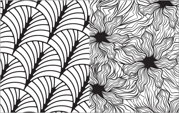 Colour Vibes - Adult Colouring Book - Patterns