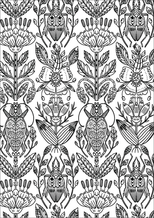 Mindful Colouring - Tattoo Design
