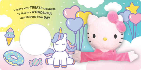 Hello Kitty - Hand Puppet Book - Unicorn Party