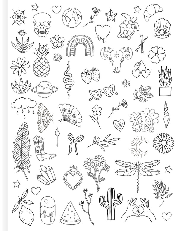 Tattoo Activity Book - Delicate Designs