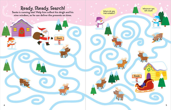 Santa & Friends Christmas Chaos Puffy Sticker Book