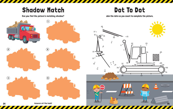 Trucks & Diggers - Puffy Sticker Book