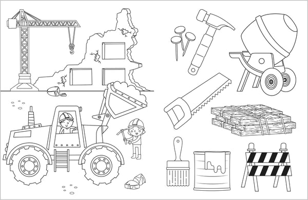 Trucks & Diggers - Tattoo Activity Book