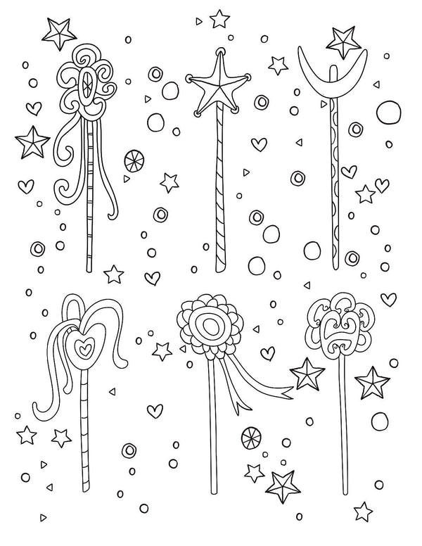 Gem Sticker Colouring Book - Fairyland Friends