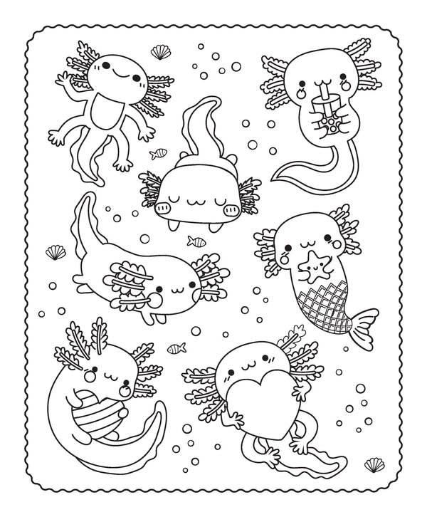 Markerific - Activity Folder - Axolotl Buddies