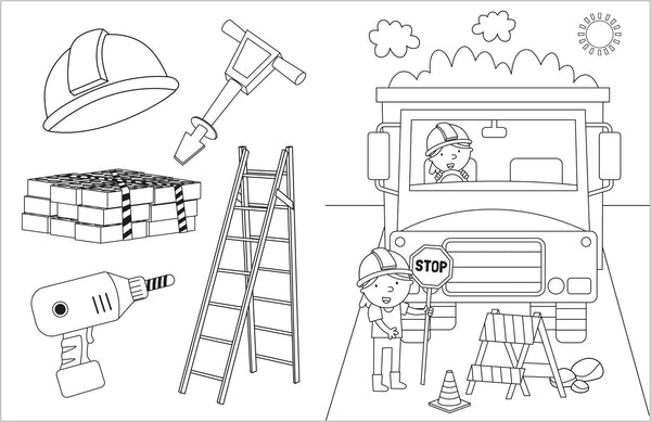 Trucks & Diggers - Tattoo Activity Book