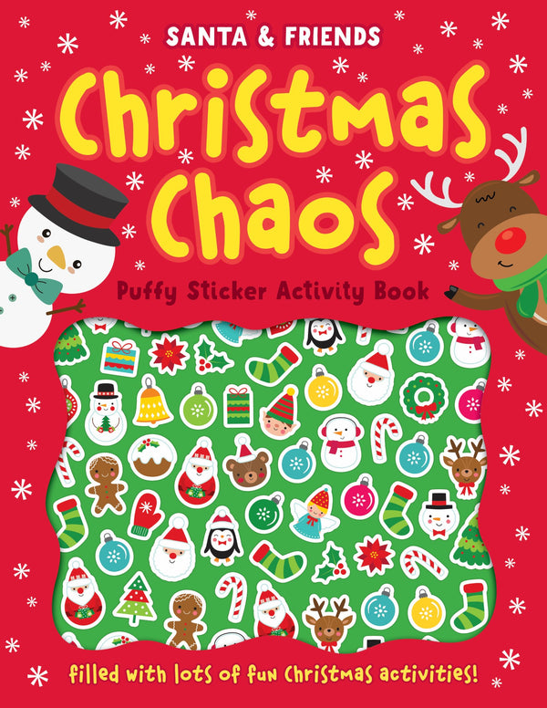 Santa & Friends Christmas Chaos Puffy Sticker Book