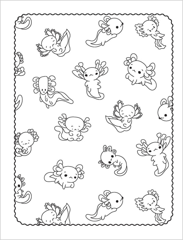 Gem Art Colouring Book - Axolotl