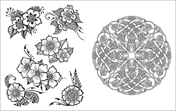 Colour Vibes - Adult Colouring Book - Tattoos