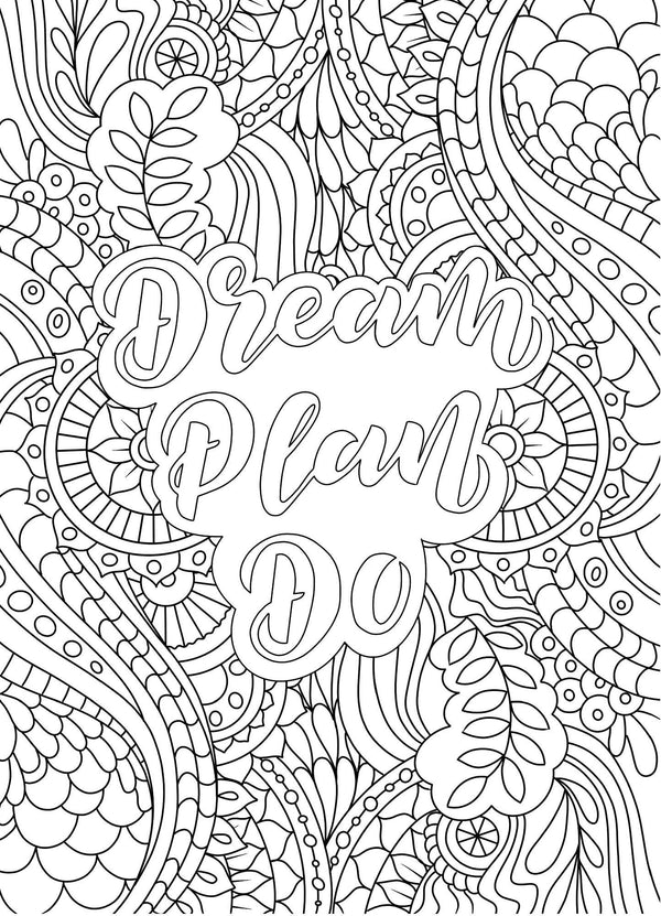 Zen Zone - Mindful Poster Art - Mindful Colouring