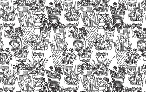 Colour Vibes - Adult Colouring Book - Botanical