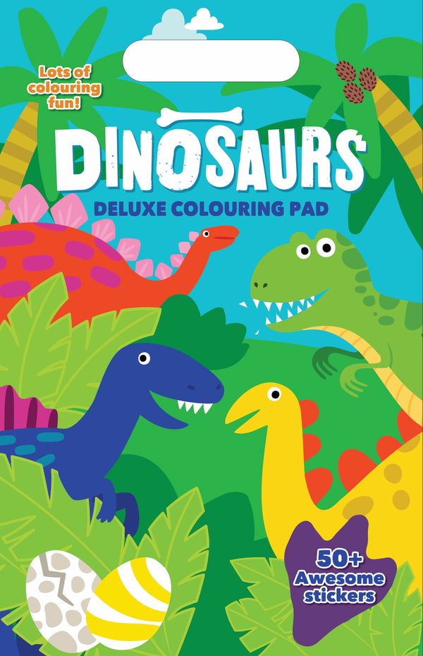 Deluxe Colouring Pad - Dinosaur (A4)