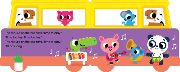 Mini Me - Shaped Board Book - The Wheels on the Bus