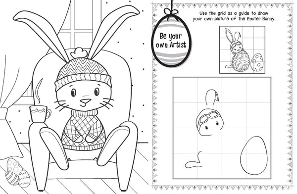 Easter Bunny Aus Colouring