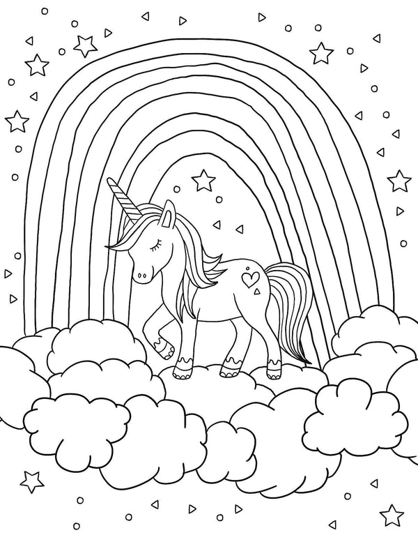 Gem Sticker Colouring Book - Enchanted