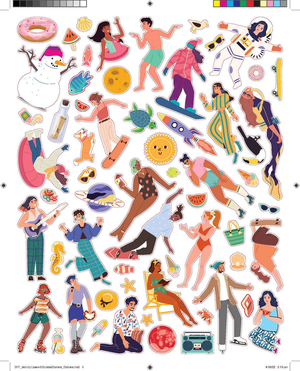 BFF - Bubble Sticker Activity Case