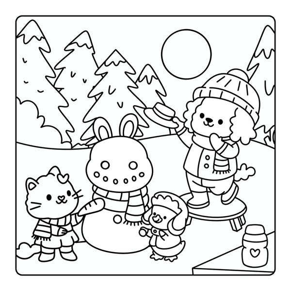 Happy Days - Little Cuties Cosy Colouring